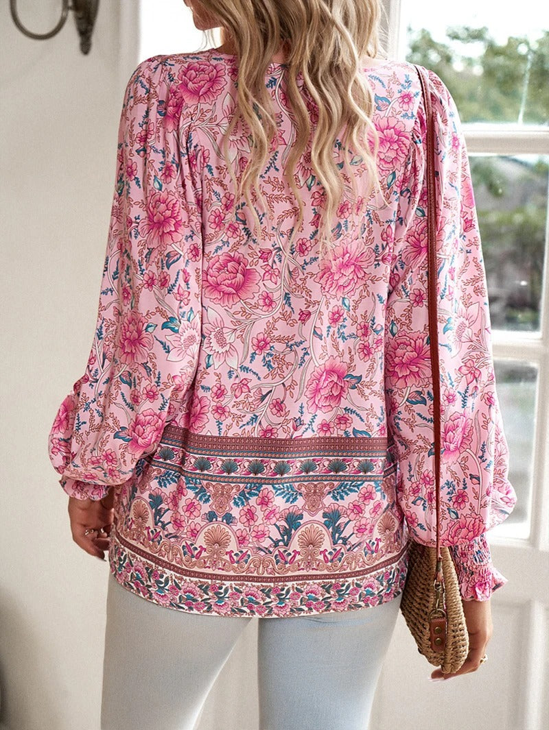 Women's Summer Floral Top - Stylish and Breezy Design