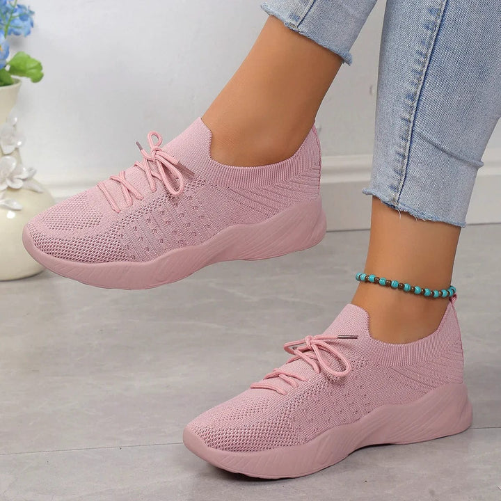 Women's Supportive Walking Shoes - Zinnia Style Baby Pink