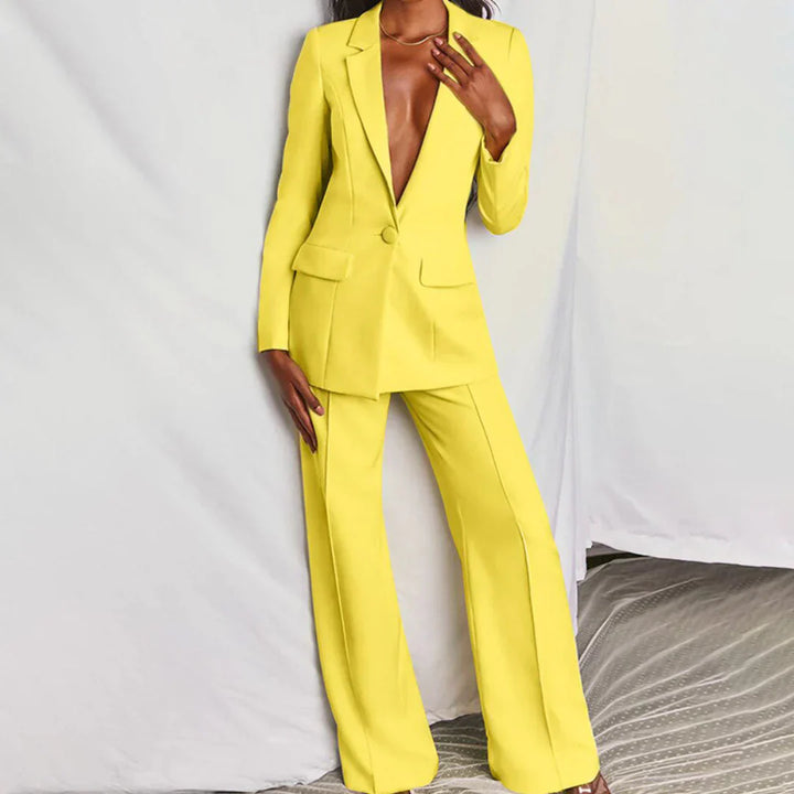 Harper | Blazer comprido e fato de calças largas para mulher