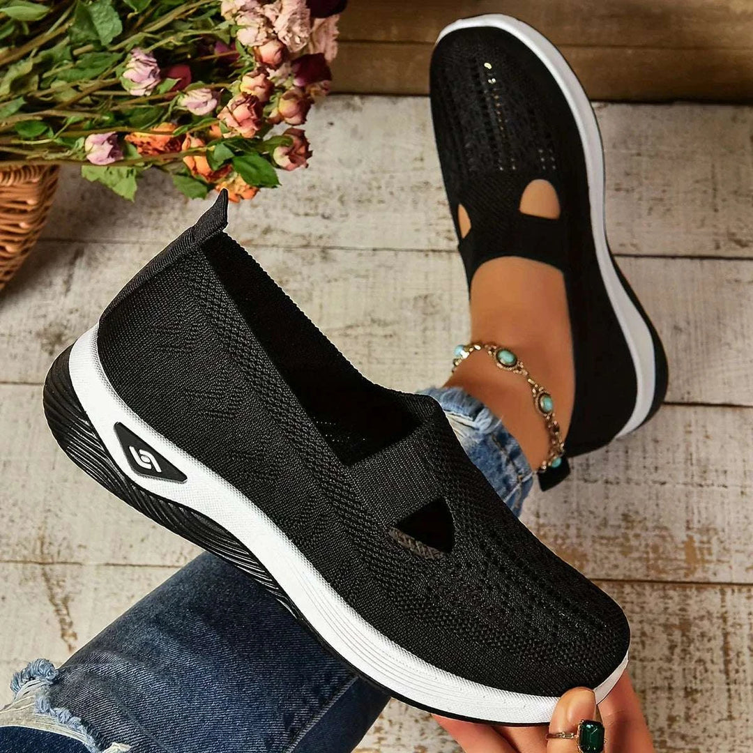 Women's Ultra Comfort Orthopedic Flats Black