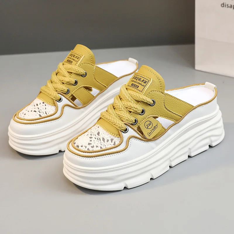 Women's Ultra Comfort Orthopedic Slip-On Sneakers Yellow