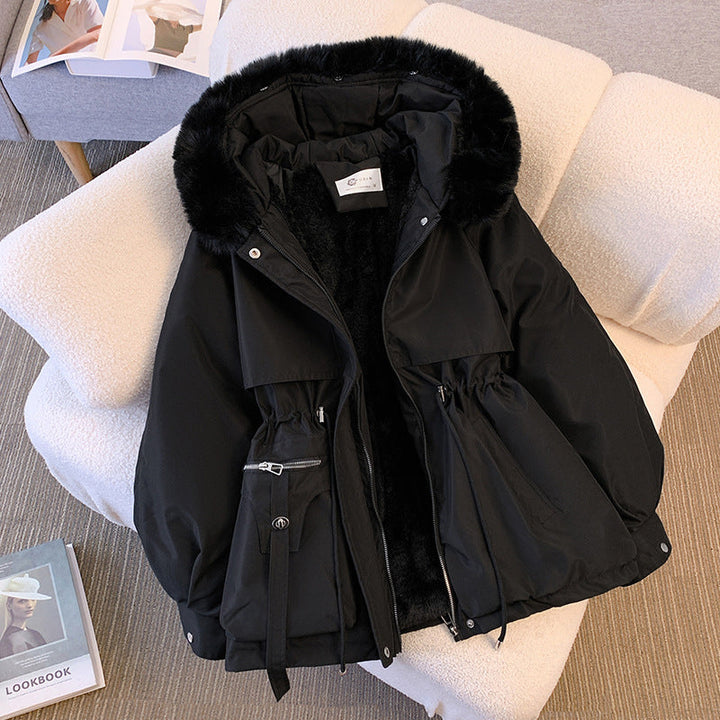 Women's Waterproof Insulated Hooded Winter Jacket Black