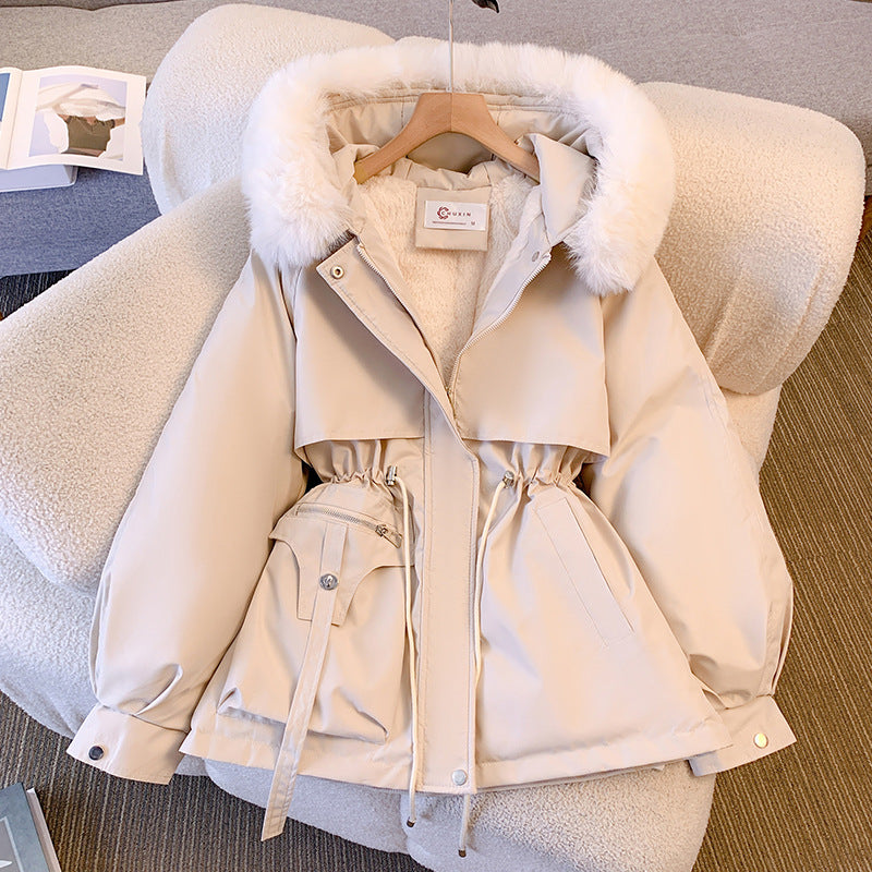 Women's Waterproof Insulated Hooded Winter Jacket White