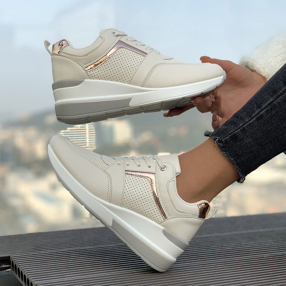 Women's Wedge Platform Sneakers – Sporty Comfort & Elevated Style