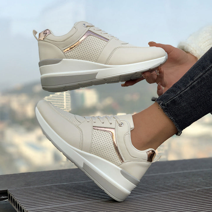 Women's Wedge Platform Sneakers – Sporty Comfort & Elevated Style