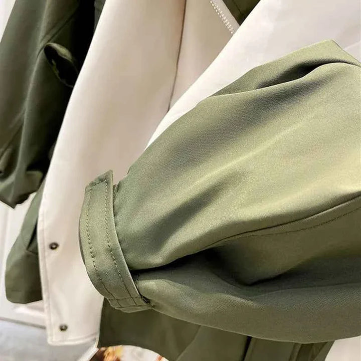 Womens Windproof Trench Coat Water Repellent Lightweight