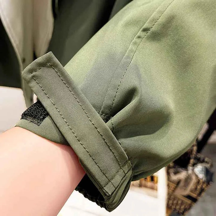 Womens Windproof Trench Coat Water Repellent Lightweight