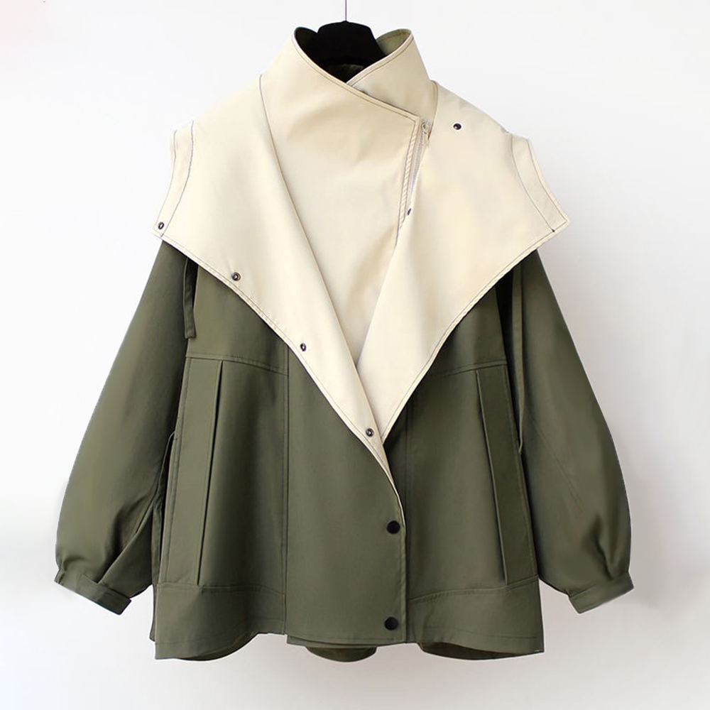 Womens Windproof Trench Coat Water Repellent Lightweight