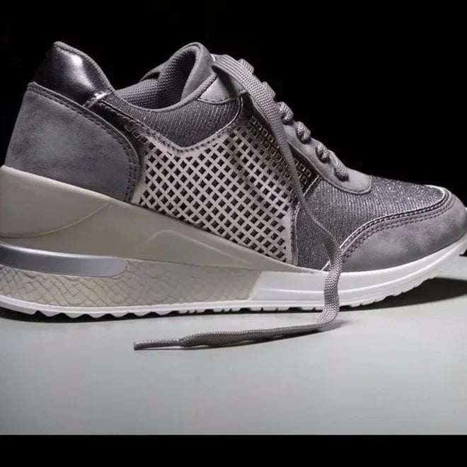 Women's Zip-Up Orthopedic Sneakers Gray