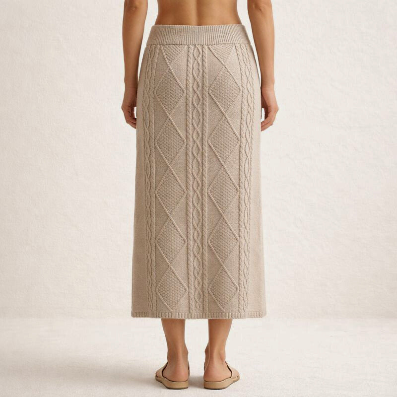 Women's Thick Midi Skirt - Stylish and Comfortable