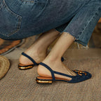 Women's Orthopedic Leather Buckle Sandals for Comfort