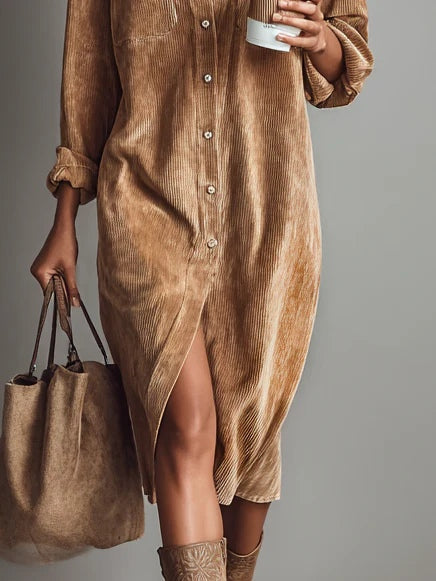 Sienna | Robe midi boutonnée pour femme