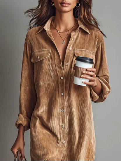 Sienna | Robe midi boutonnée pour femme