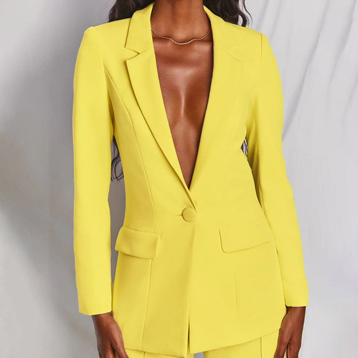 Elegant Womens Blazer and Pants Set for Formal Wear-MODAUTLET