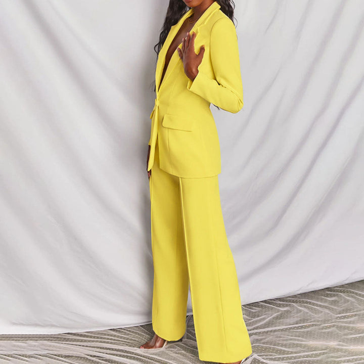 Elegant Womens Blazer and Pants Set for Formal Wear-MODAUTLET