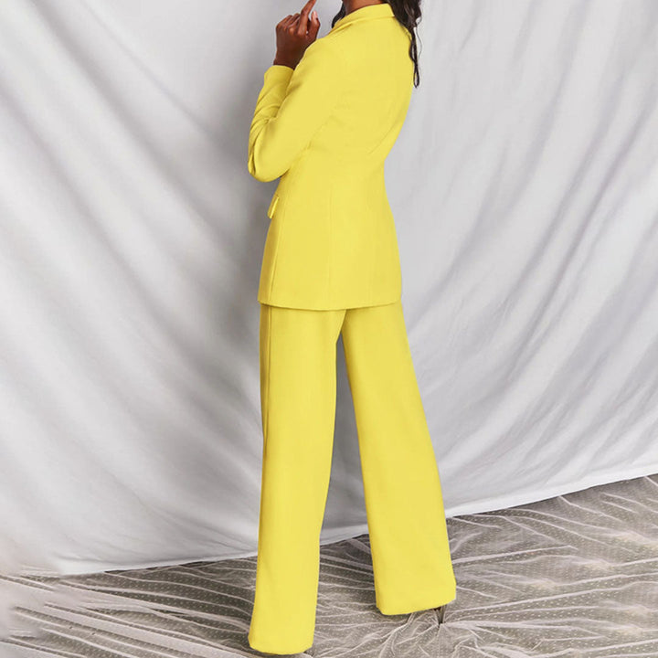 Elegant Womens Blazer and Pants Set for Formal Wear-MODAUTLET