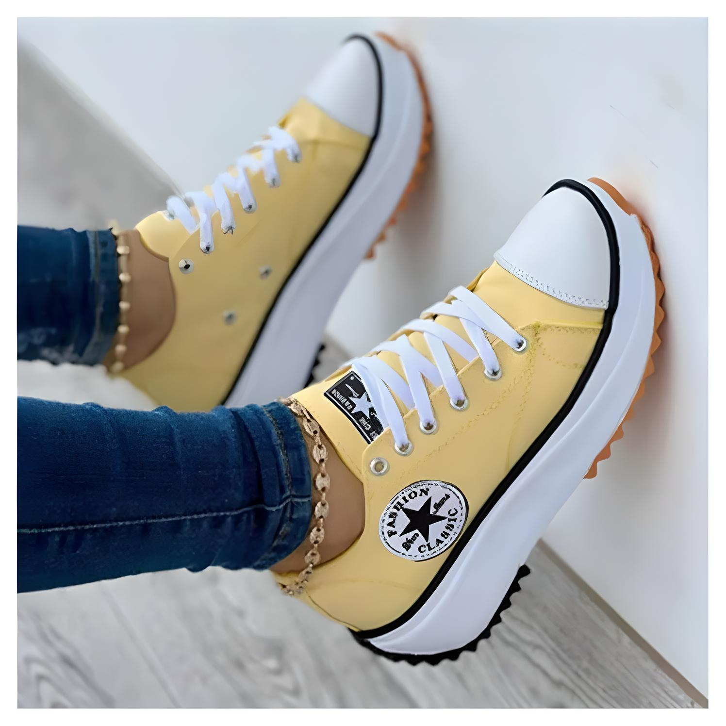 Women's Modern Orthopedic Sneakers for Ultimate Comfort Yellow