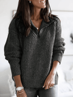 Women's Polished Casual Sweater Black