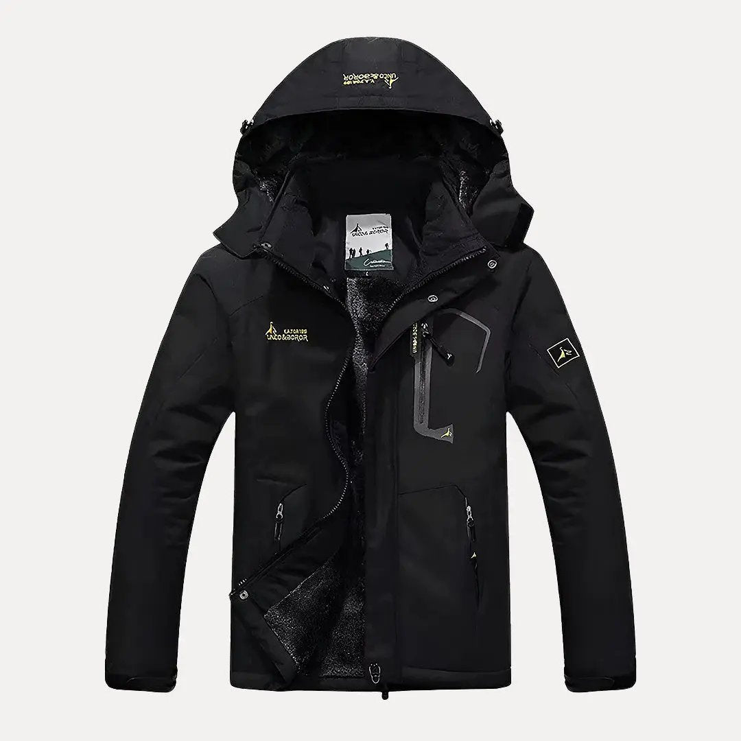 Men's Winter Hooded Jacket Black