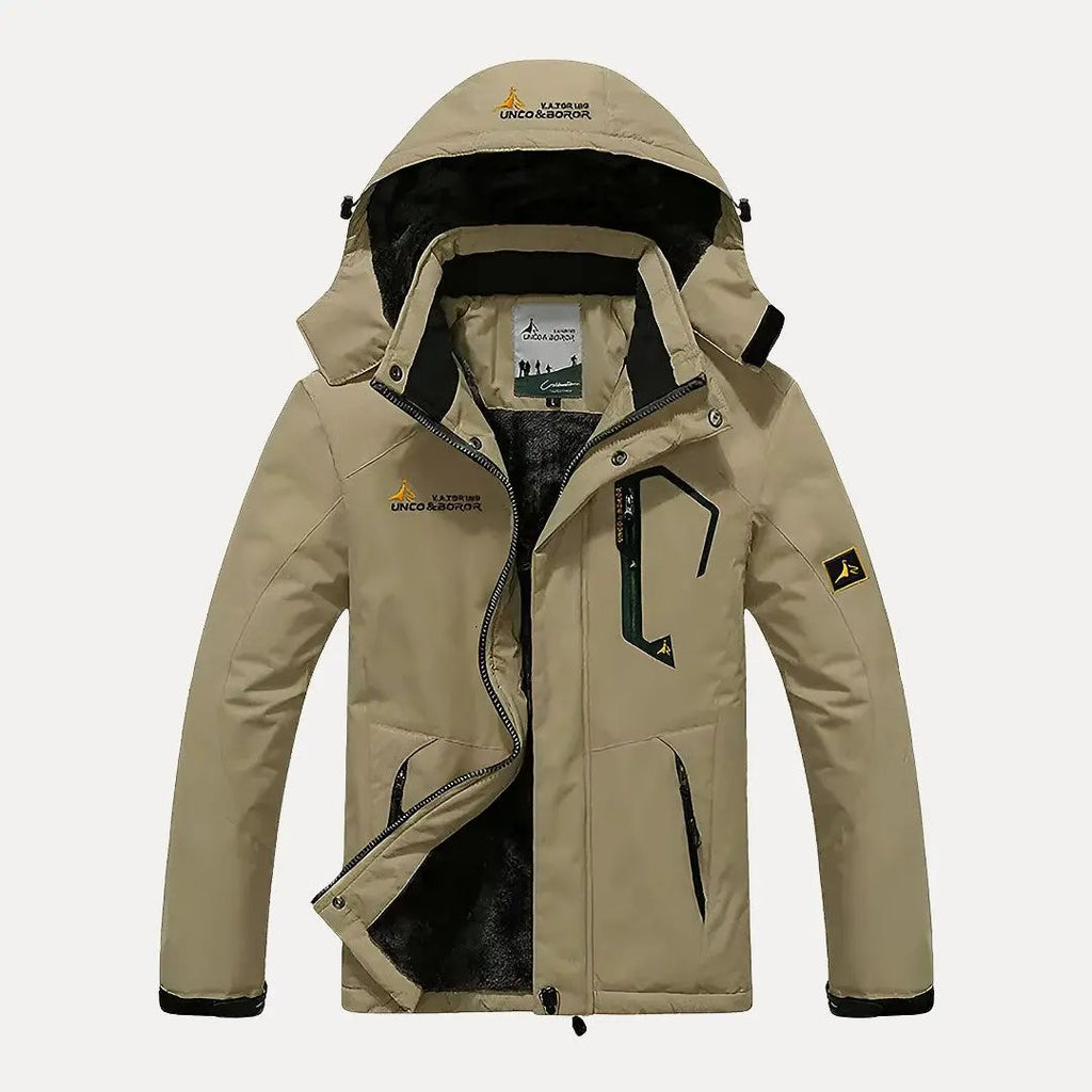 Men's Winter Hooded Jacket Khaki