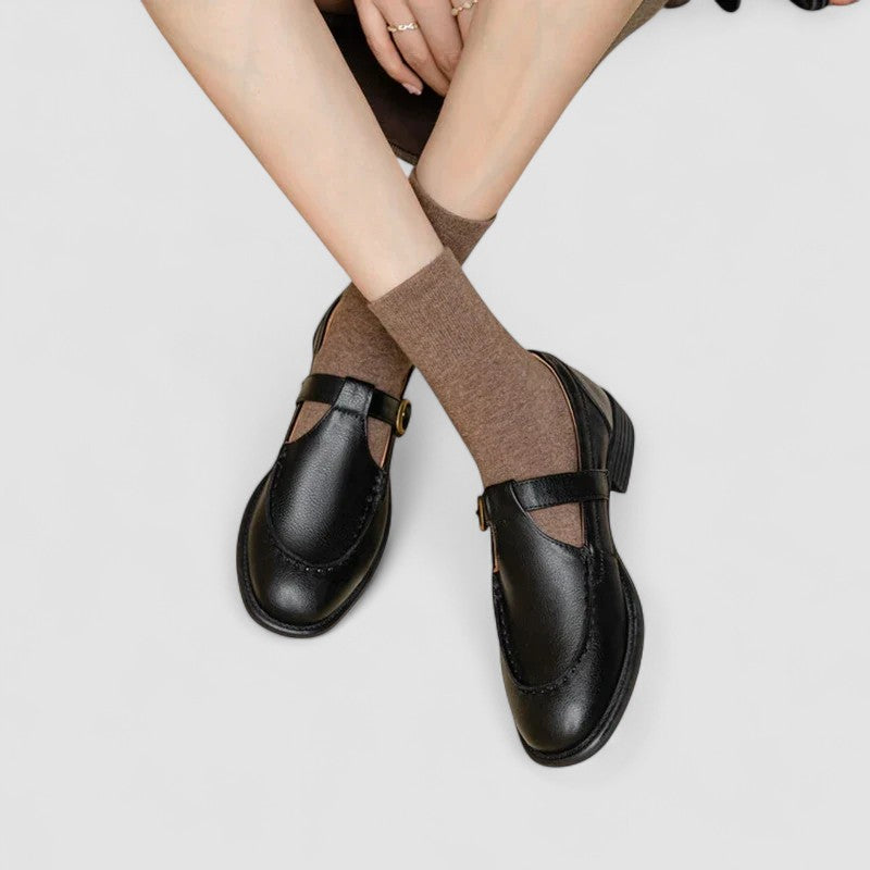 Zhelynne | Women's Orthopedic Square-Toe Mary Jane Shoes-MODAUTLET