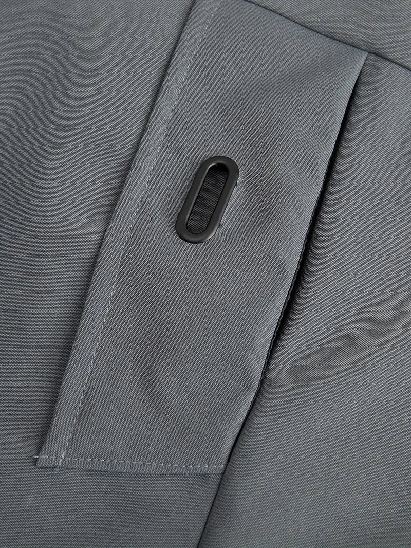 Zip-Up Hooded Windbreaker Jacket
