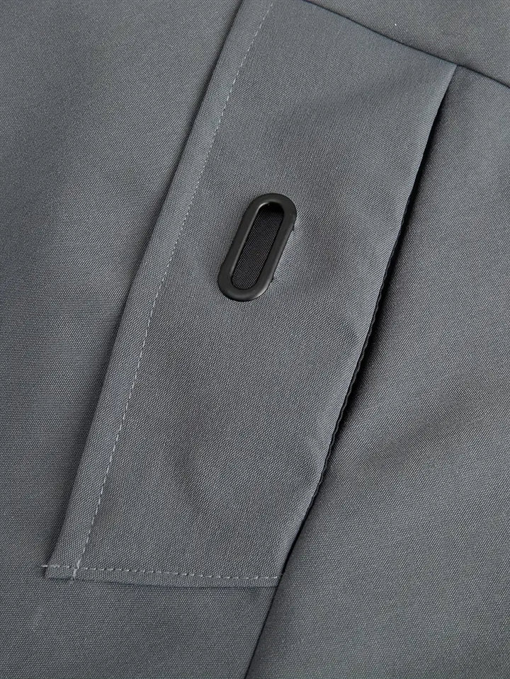Zip-Up Hooded Windbreaker Jacket
