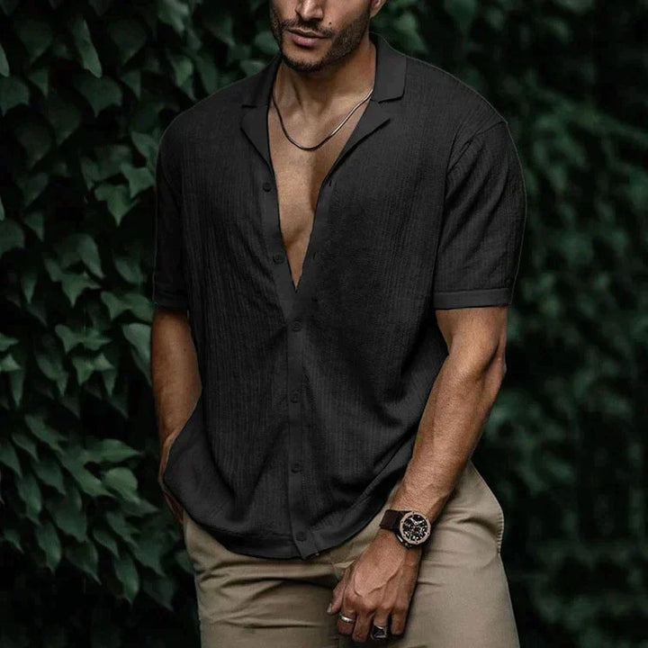 Ryan | Camicia casual da uomo a maniche corte con bottoni