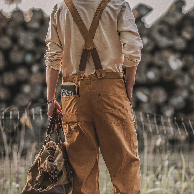 Men's Duck Chore Work Overalls