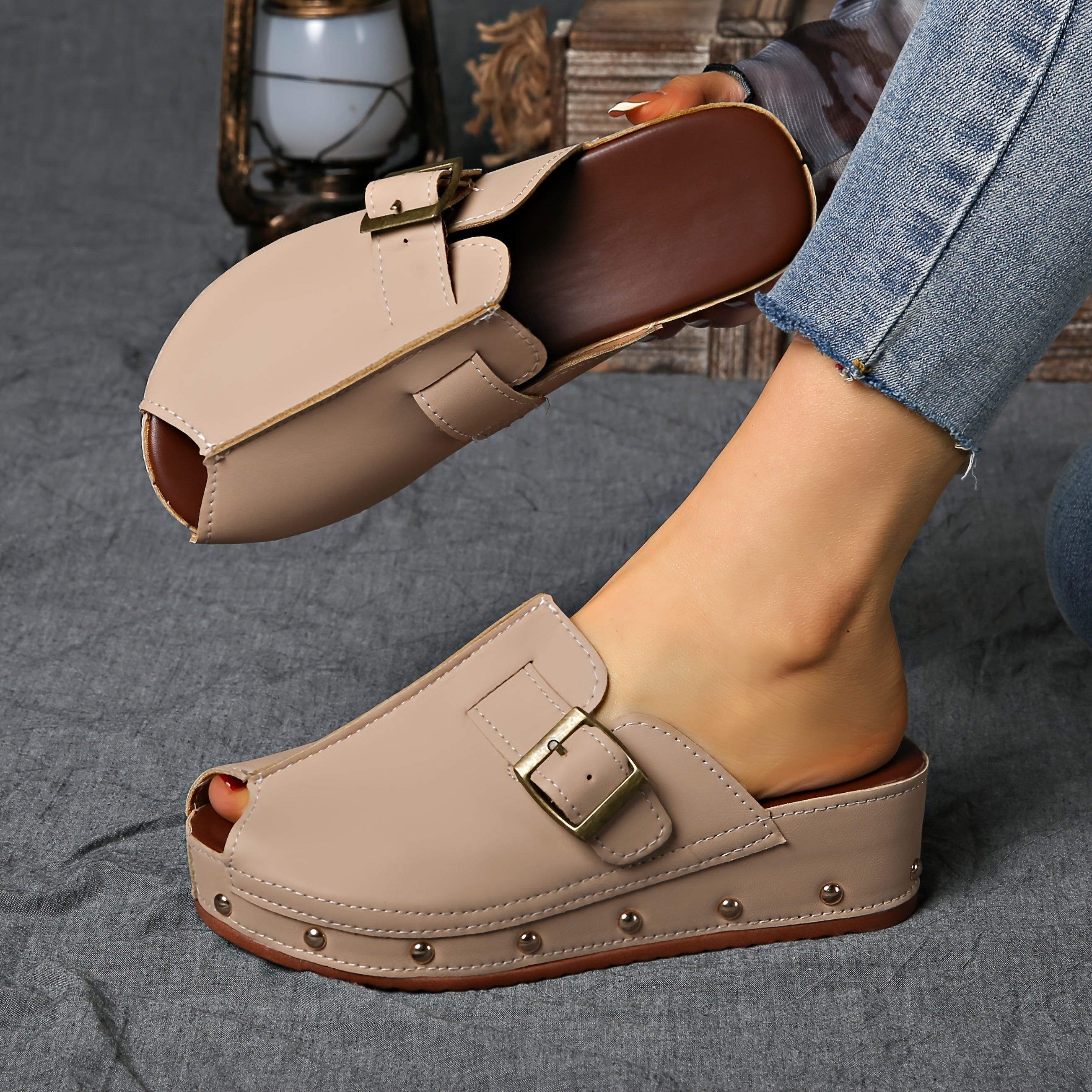 Women's Slip-Resistant Platform Sandals