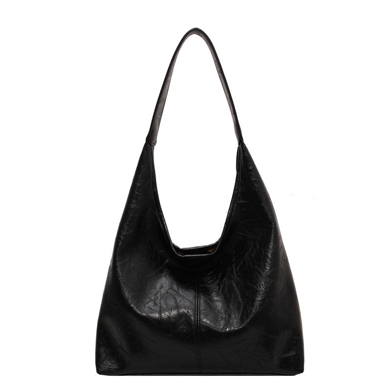 Fashionable Large Capacity Casual Tote Bag Black