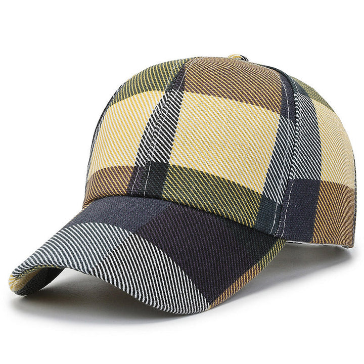 Outdoor Plaid Print Baseball Hat for Men and Women