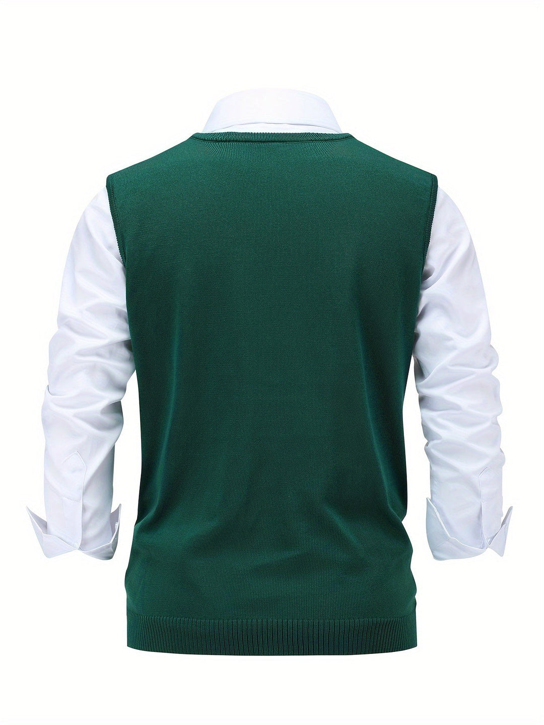 Pánská klasická vesta s argyle vzorem
