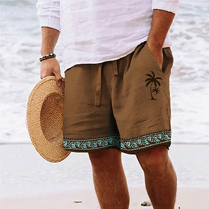 Men’s Printed Beach Shorts-MODAUTLET