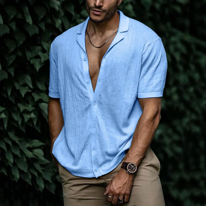 Ryan | Camicia casual da uomo a maniche corte con bottoni