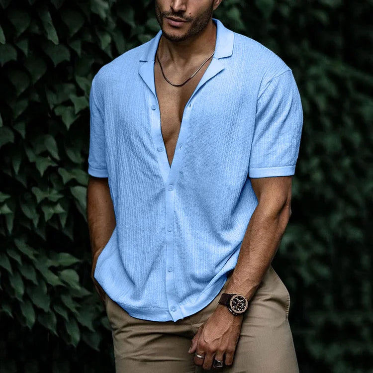 Ryan | Camicia casual da uomo a maniche corte con bottoni