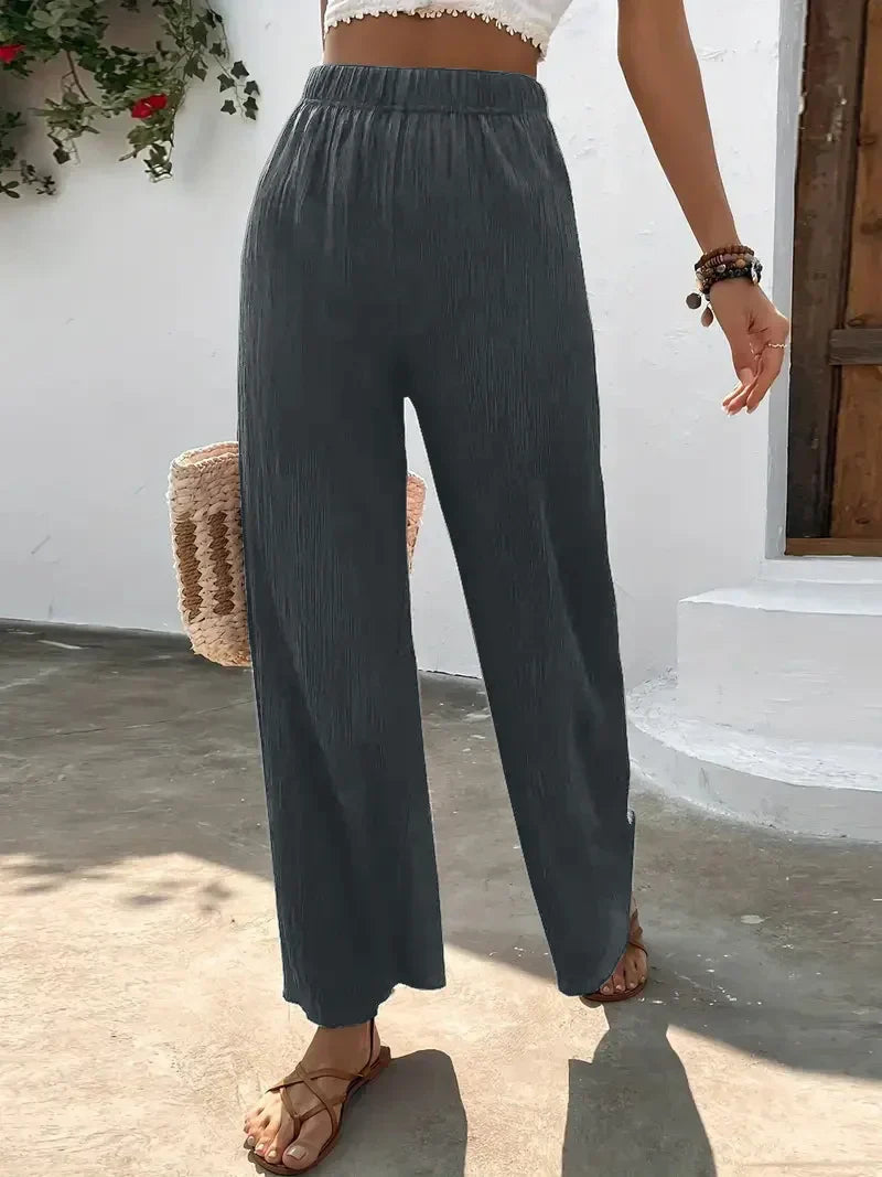 Pantalones de cintura holgada para mujer