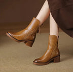 Women's Sleek Ankle Boots Brown