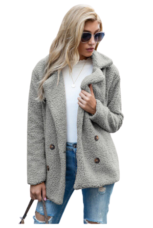 Cozy Fleece Jacket for Ultimate Comfort Light Grey