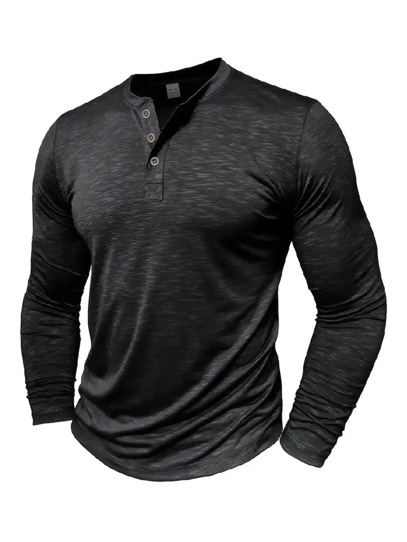 Men's Supreme Fit Henley Shirt-MODAUTLET