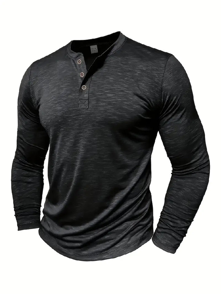 Men's Supreme Fit Henley Shirt-MODAUTLET