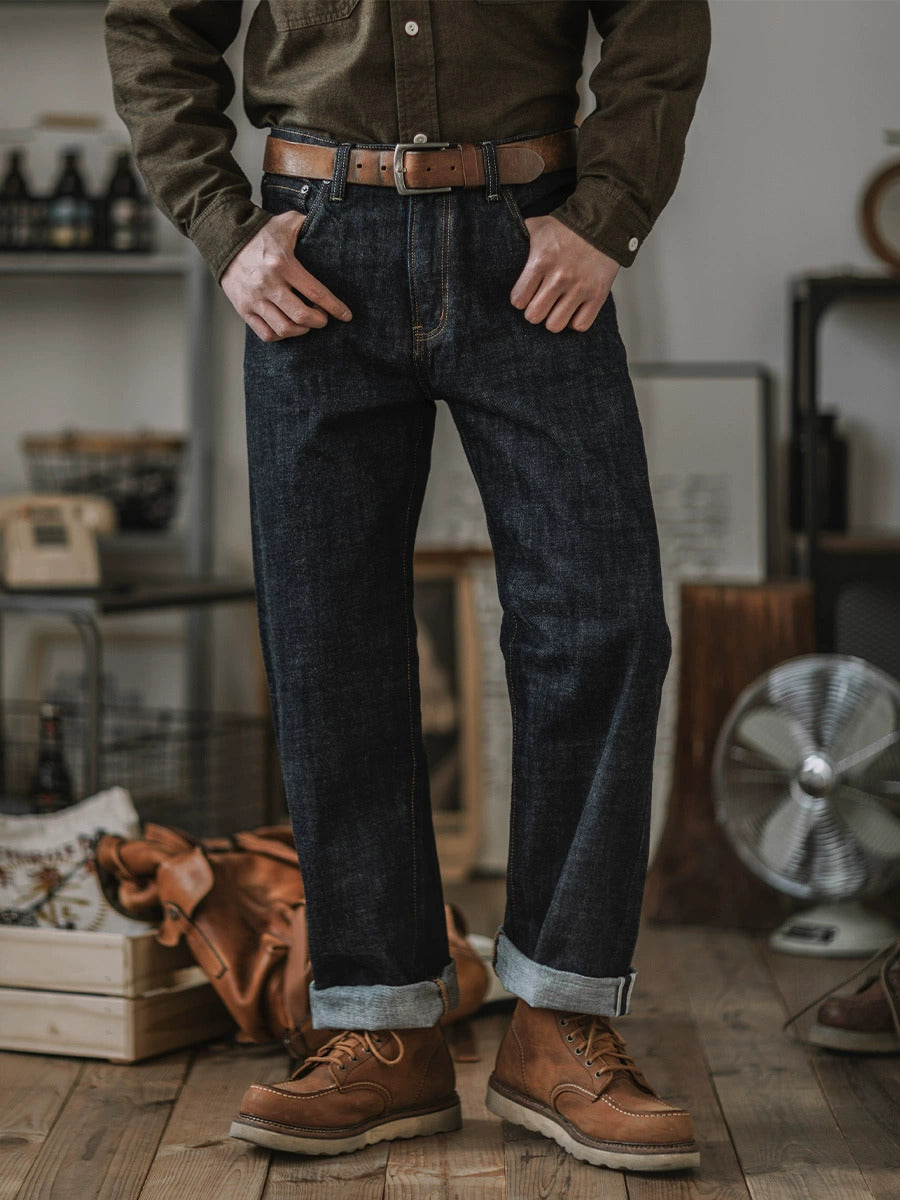 Men's 14oz Indigo Selvedge Denim Jeans