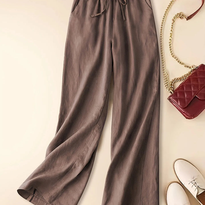 Women's Relaxed Drawstring Cherry Pants-MODAUTLET