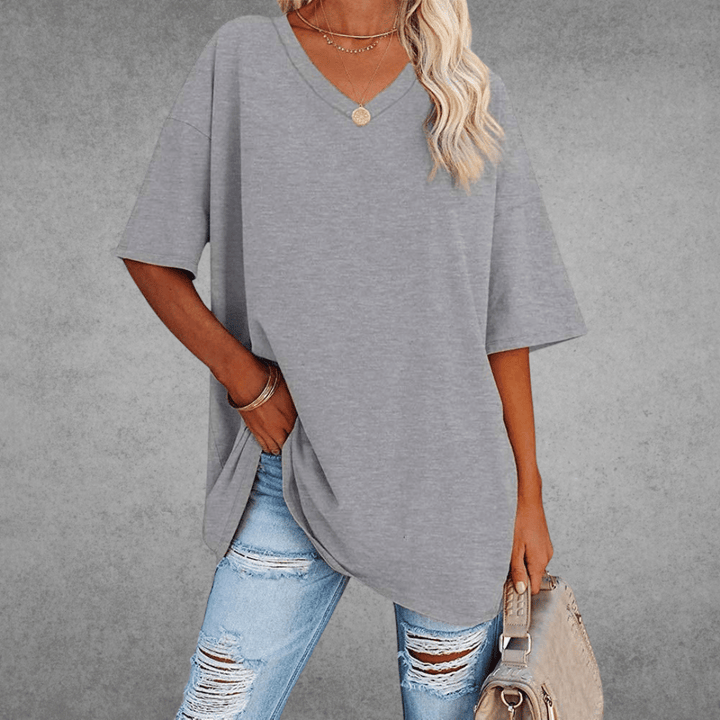 Ada | Camiseta de verano para mujer con cuello en V y manga corta