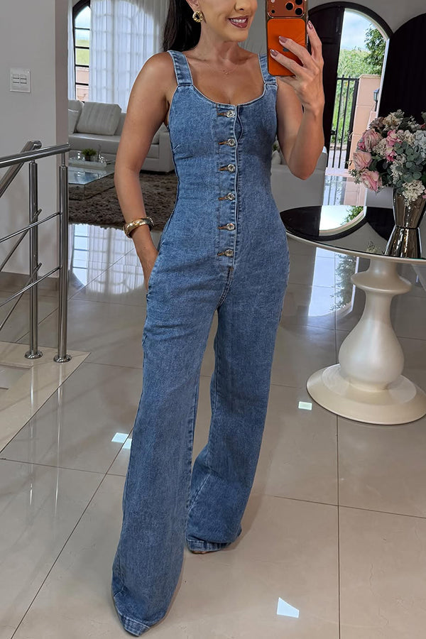 Heidi | Denim-Latzoverall für Damen