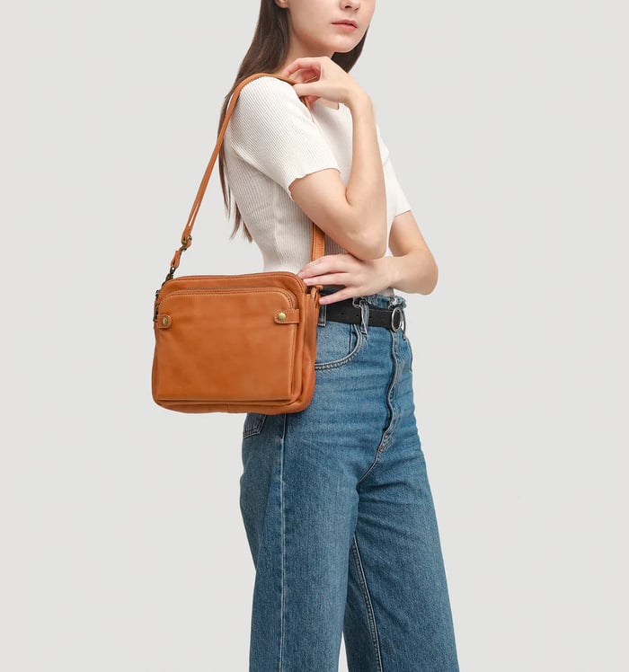 Crossbody Leather Shoulder Bags-MODAUTLET