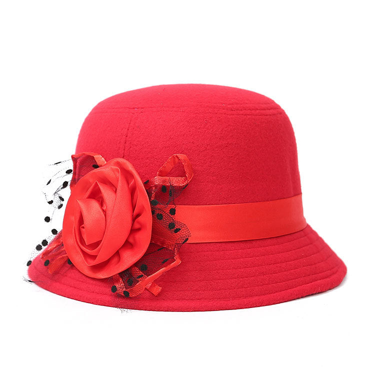 Chapéu Casual de Lã com Aba Larga para Mulher, Estiloso para o Dia a Dia