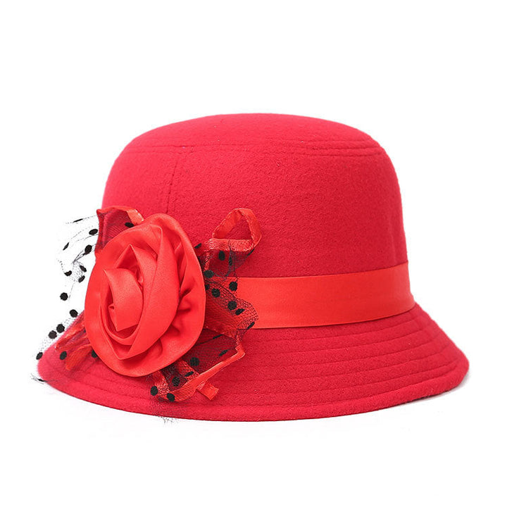 Chapéu Casual de Lã com Aba Larga para Mulher, Estiloso para o Dia a Dia