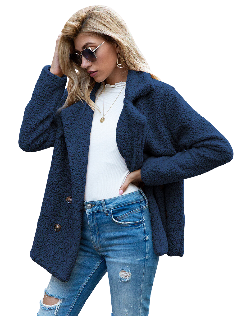 Cozy Fleece Jacket for Ultimate Comfort Blue