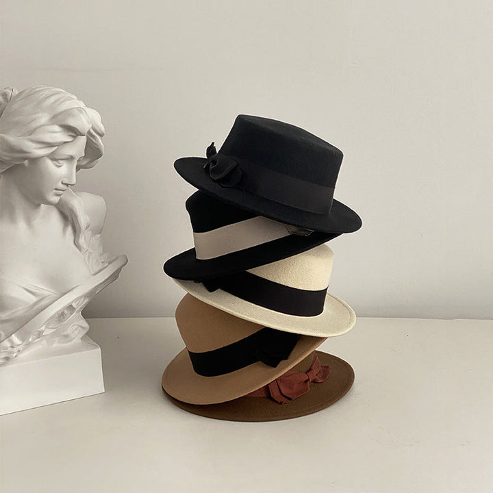 Japanese and Western Style Retro Flat-brimmed Cap